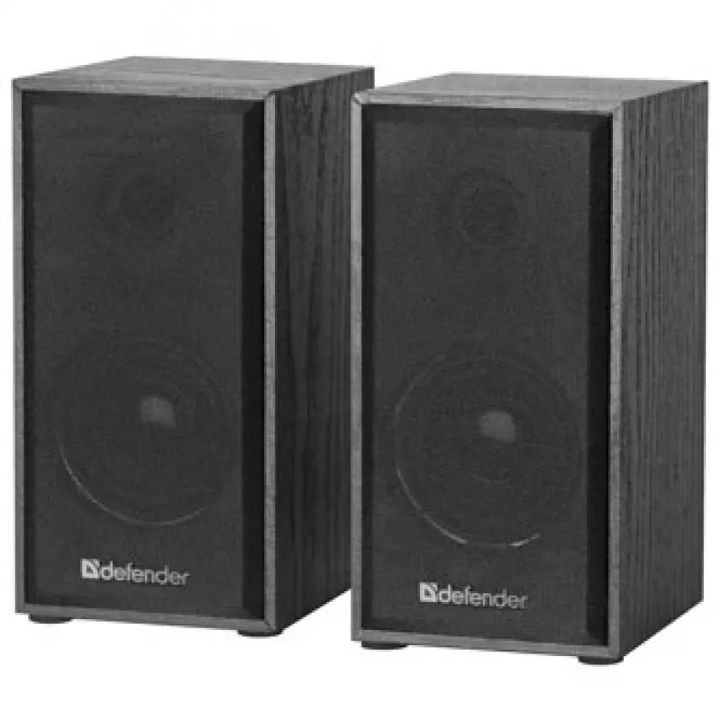 Altifalantes de secretária DEFENDER SPK-240 com fios, 2.0, 6 W RMS, alimentação USB, 3,5 mm, preto