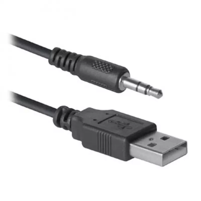 Altifalantes de secretária DEFENDER SPK-240 com fios, 2.0, 6 W RMS, alimentação USB, 3,5 mm, preto