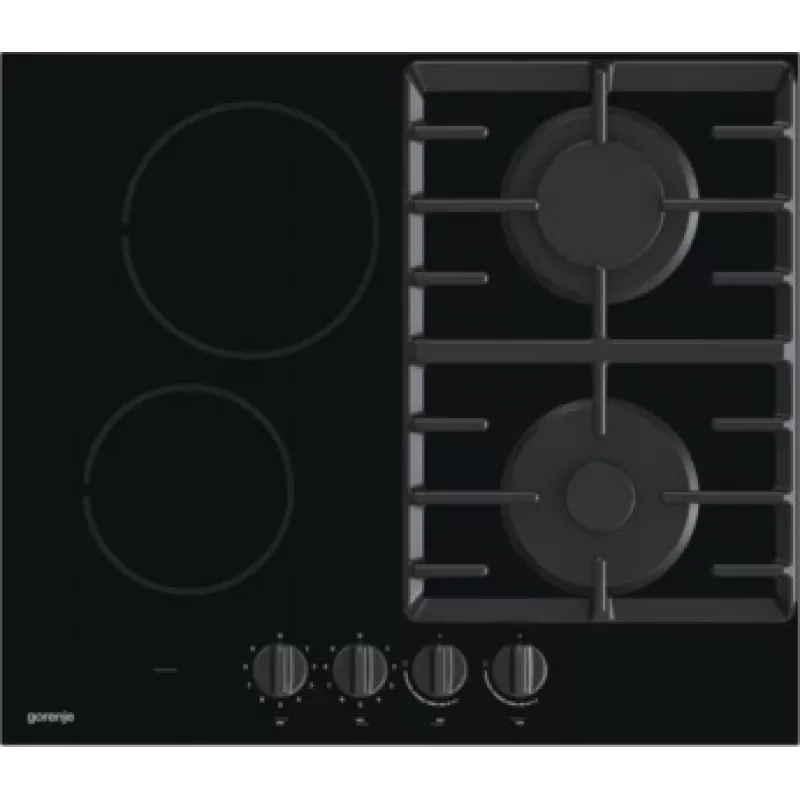 Gorenje GCE691BSC preto encastrar 60 cm combinado 4 zona(s) de cozinhar