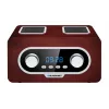 Rádio portátil BLAUPUNKT PP5.2BR — rádio FM de bolso, 60 estações memorizadas, USB/MP3, AUX, bateria recarregável 1000 mAh, 3 W RMS, bronze