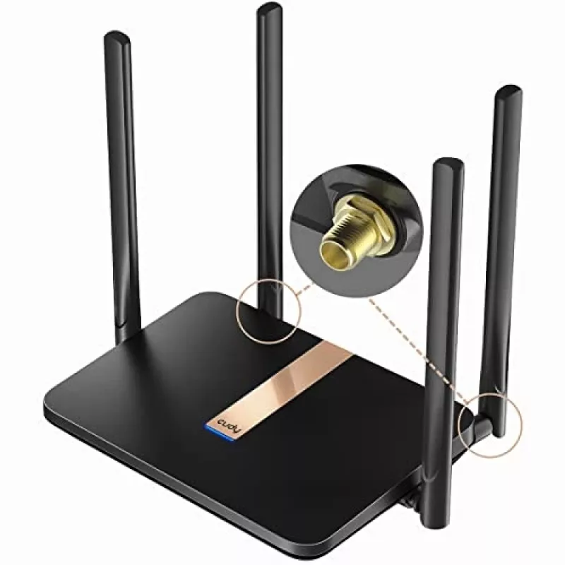 Router sem fios Cudy LT500D Fast Ethernet Dual-Band (2,4 GHz / 5 GHz) 4G Preto