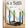 Router sem fios Cudy LT500D Fast Ethernet Dual-Band (2,4 GHz / 5 GHz) 4G Preto