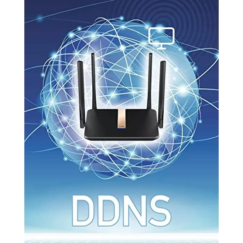 Router sem fios Cudy LT500D Fast Ethernet Dual-Band (2,4 GHz / 5 GHz) 4G Preto