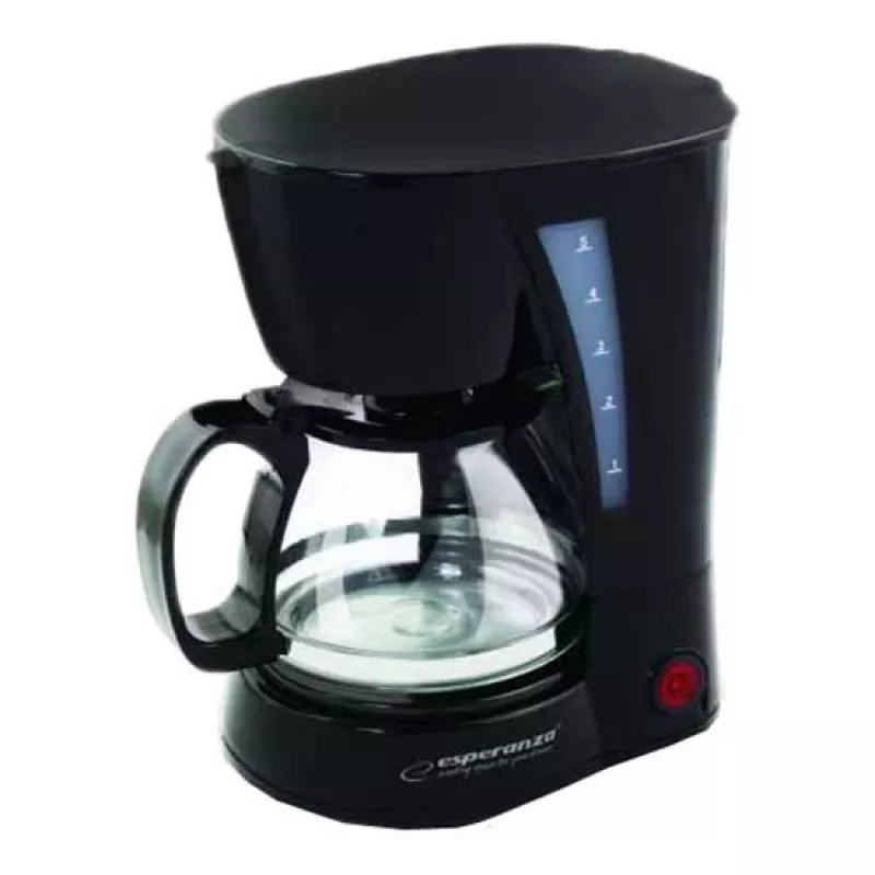 Máquina de café de filtro ESPERANZA EKC006, depósito de água de 0,6 l, 650 W, preto, para bancada