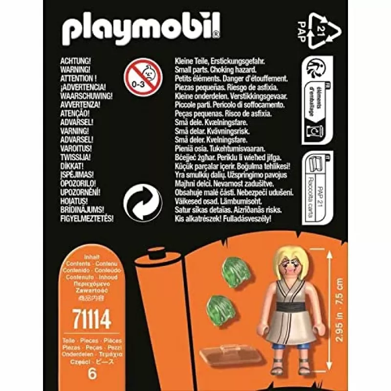 Playmobil 71114 Naruto: conjunto de figuras Tsunade Naruto Shippuden conjunto de figuras de coleção de anime para crianças e fãs a partir de 5 anos
