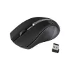 Rato ótico sem fios Rebeltec, GALAXY preto/prateado, superfície emborrachada