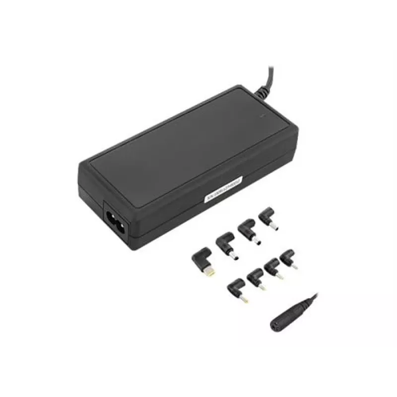 Fonte de alimentação universal automática Qoltec 50012 90W | 9 fichas | +cabo de alimentação