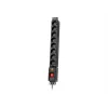 Régua de tomadas com proteção contra sobretensão LXARM810, 8x 230V, 5m, preto