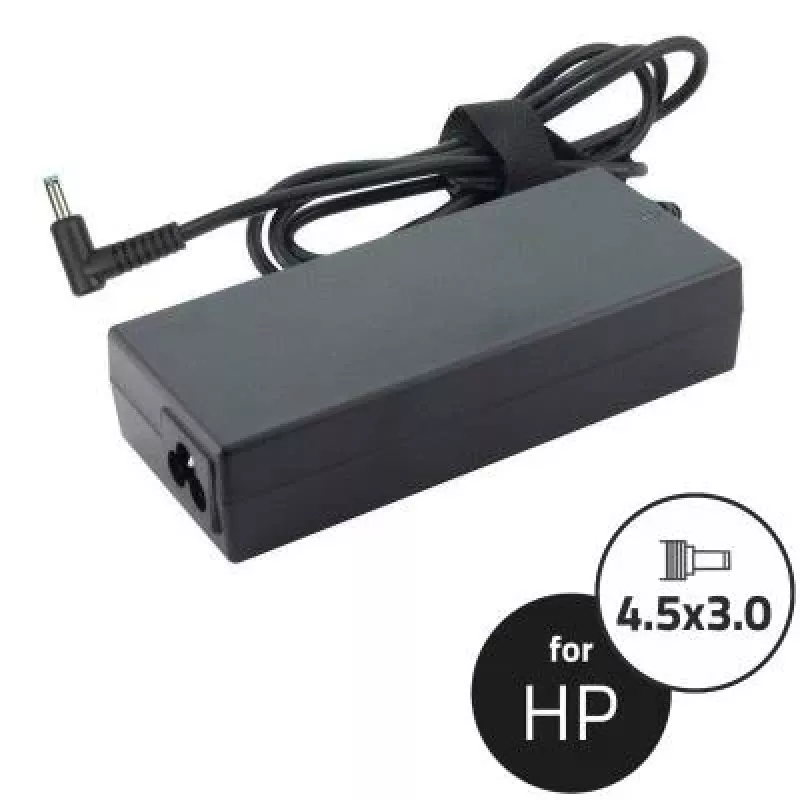 Fonte de Alimentação Qoltec para HP 65W 19,5V 3,33A 4,5x3,0 + Pin 50051.65w.hp
