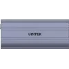 Caixa para SSD Unitek SolidForce Reefer Cinzento – M.2 NVMe PCIe, USB‑C 10 Gbit/s, Alumínio, 1 unidade
