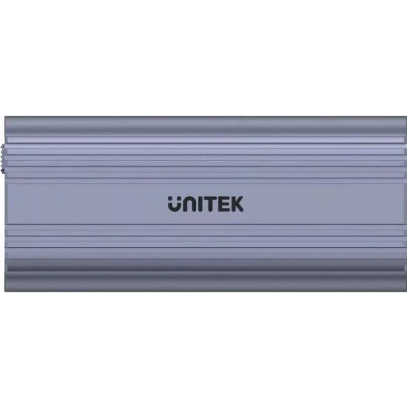 Caixa para SSD Unitek SolidForce Reefer Cinzento – M.2 NVMe PCIe, USB‑C 10 Gbit/s, Alumínio, 1 unidade