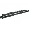 Patch panel Alantec PK001 24 portas UTP Cat.6 1U 19 polegadas – 24x RJ45, U/UTP (UTP), preto