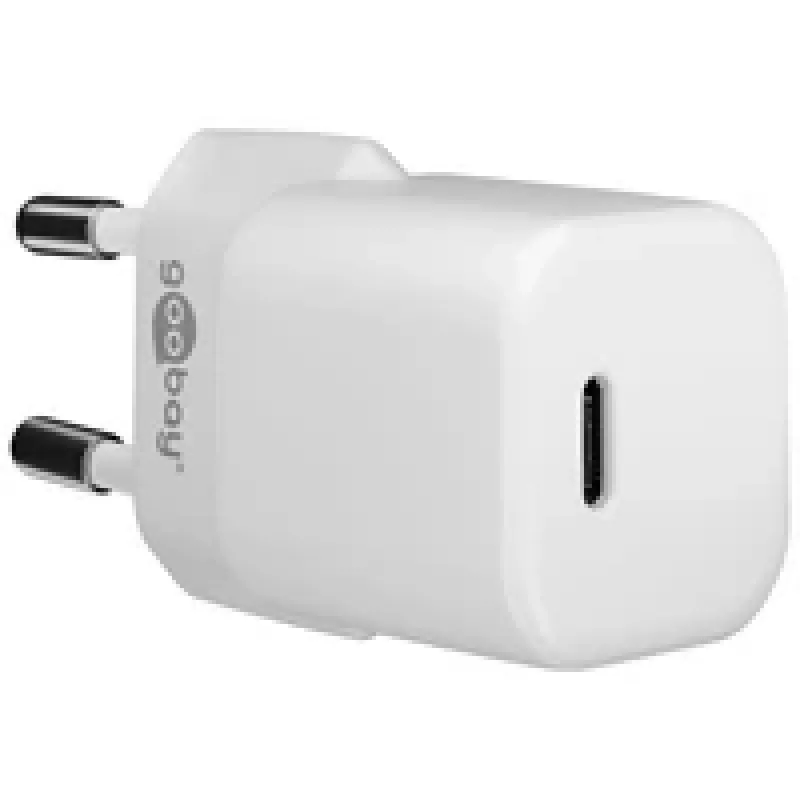 Carregador rápido AC para interior GOOBAY 59716 — USB-C, 30 W, branco