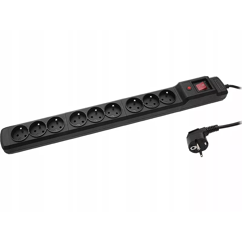 Proteção contra sobretensão Armac M9/15/CZ preto 9 tomadas AC 250V 1,5m