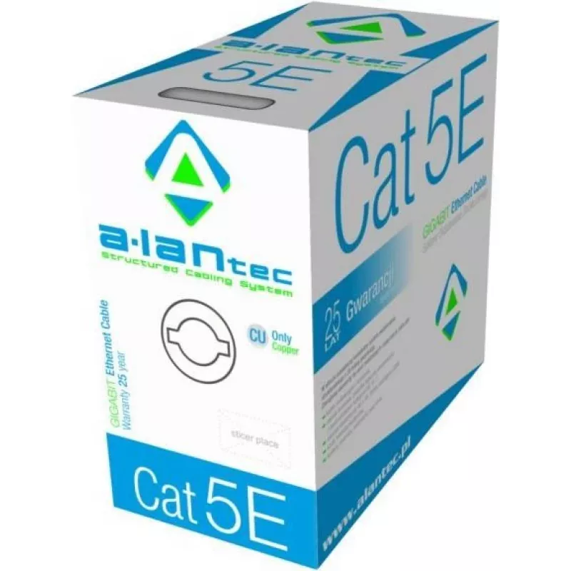 A-LAN KIU5PVC305 Cabo de rede Cinzento 305 m Cat5e U/UTP (UTP)