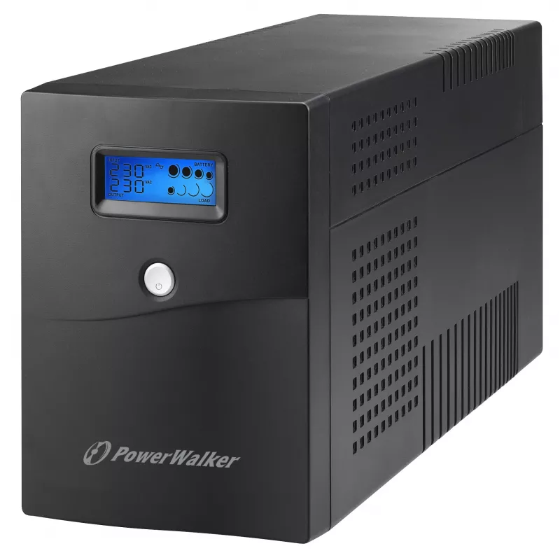 PowerWalker VI 3000 SCL FR UPS line-interactive, 3000 VA / 1800 W, 4 tomadas tipo E, LCD, USB