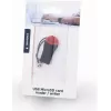Leitor de cartões Gembird FD2-MSD-3 USB 2.0 preto vermelho