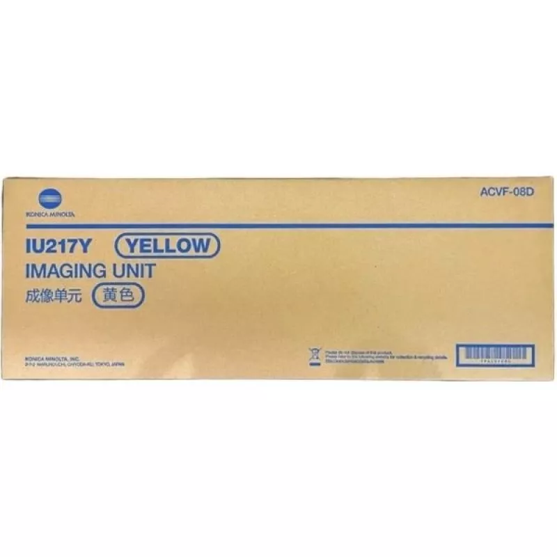 Konica Minolta ACVF08D/DR-217Y kit de tambor amarelo, 87K páginas para KM...