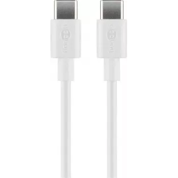 Cabo de carregamento e sincronização USB-C Goobay, 2 m, branco | Goobay