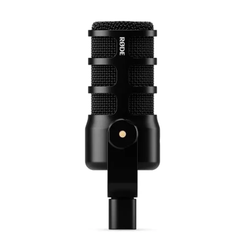 Microfone de estúdio RØDE PodMic USB — Cardioide XLR/USB, 24 bits/48 kHz, USB-C, saída para auscultadores, botão rotativo de volume, preto