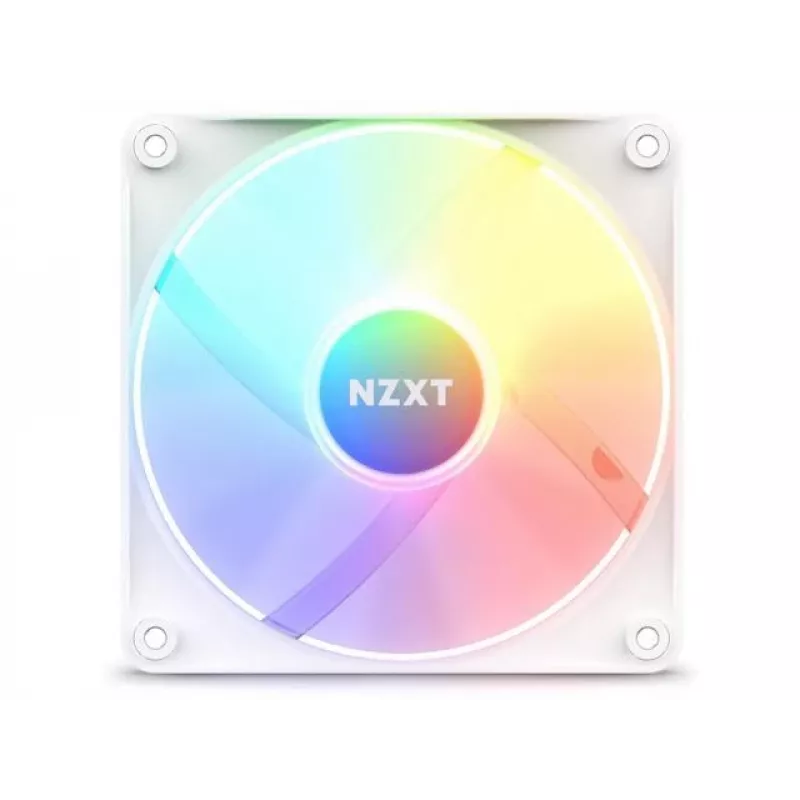 NZXT F120 RGB Core RF-C12SF-W1 ventoinha de caixa de 120 mm, 500–1800 RPM, PWM, branca