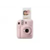 Máquina fotográfica instantânea Fujifilm Instax Mini 12 rosa — imagem 86×54 mm, filme 62×46 mm, distância focal 60 mm