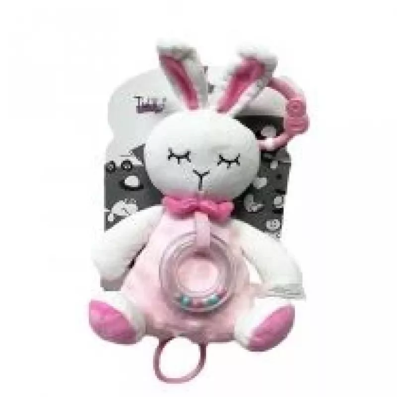 Caixa de música TULILO 9238 coelho 18 cm — brinquedo musical mecânico para bebés e crianças