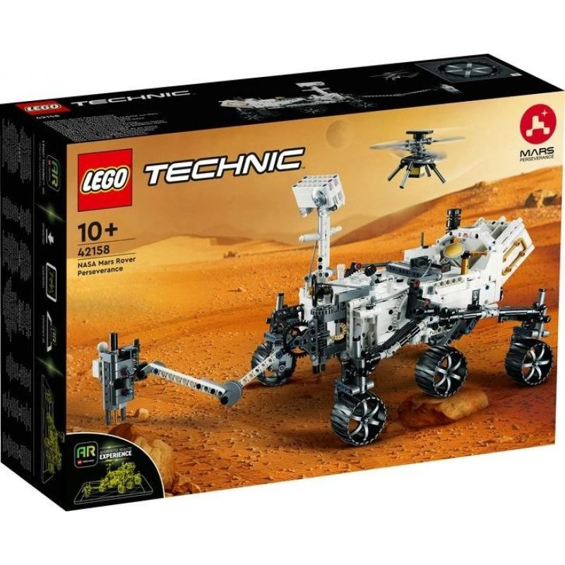 LEGO Technic NASA Mars Rover Perseverance Conjunto espacial com experiência de app AR Conjunto de descoberta científica Aprenda sobre engenharia de veículos Brinquedo de construção