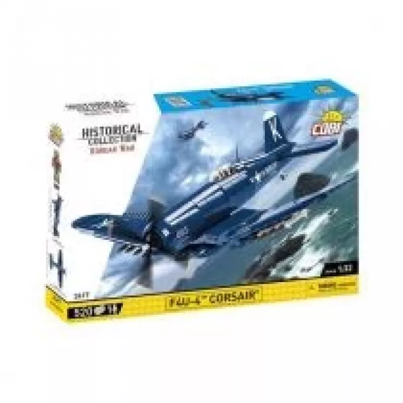 Blocos de construção COBI F4U-4 Corsair 520 peças Guerra da Coreia
