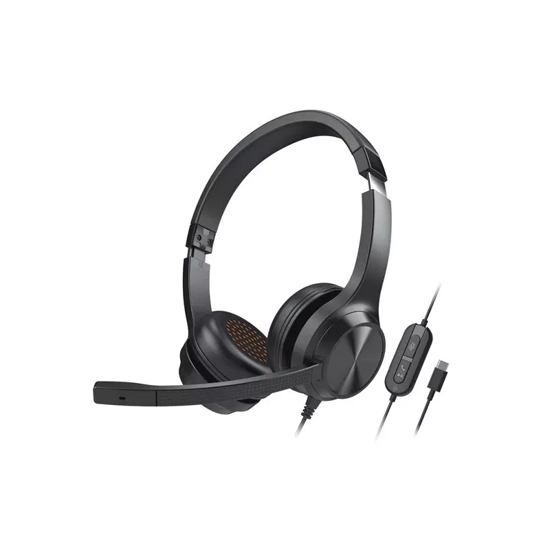Creative 51EF0980AA000 Chat USB auricular on-ear com fios estéreo preto
