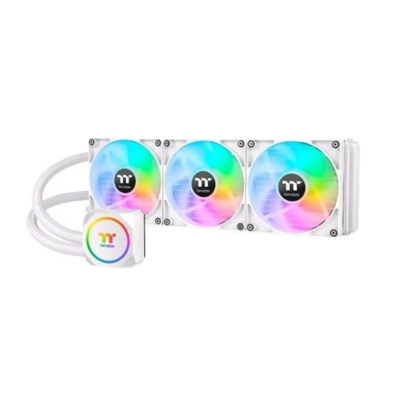 Refrigeração líquida all-in-one para CPU Thermaltake 420mm TH420 Snow Edition ARGB