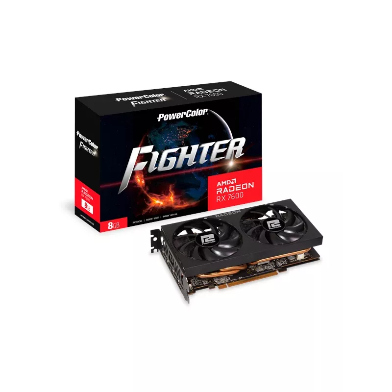 PowerColor Fighter Radeon RX 7600 8GB GDDR6 placa gráfica