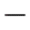 Lanberg PDU-09F-0300-BK PDU de rack 1U, 9x Schuko, 16 A, 3 m, preto