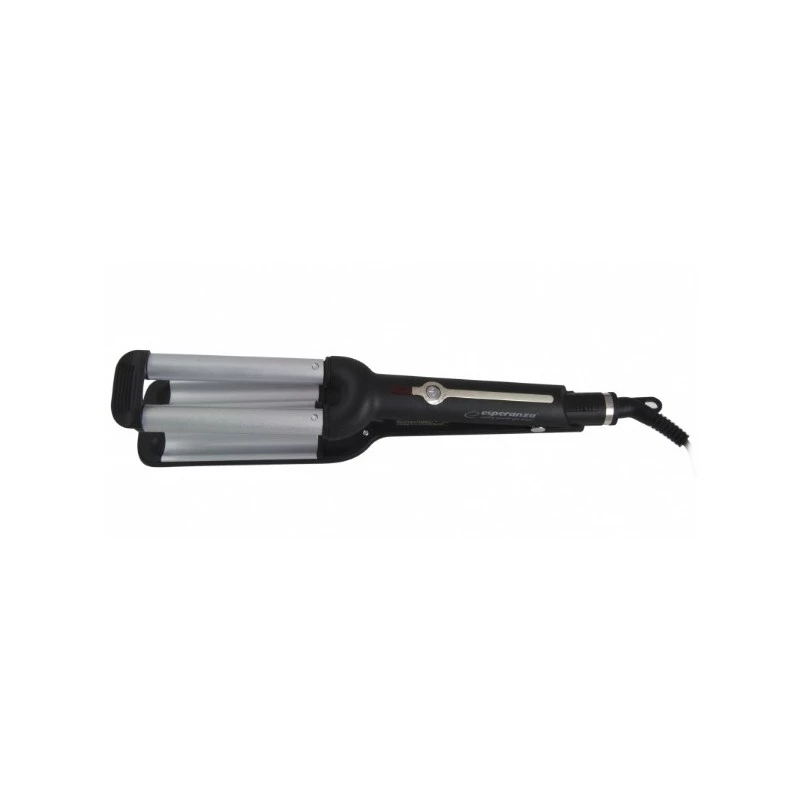 Ferro de encaracolar Esperanza EBL013 — 55 W, placas de cerâmica, máx. 200 °C, cabo giratório de 1,8 m