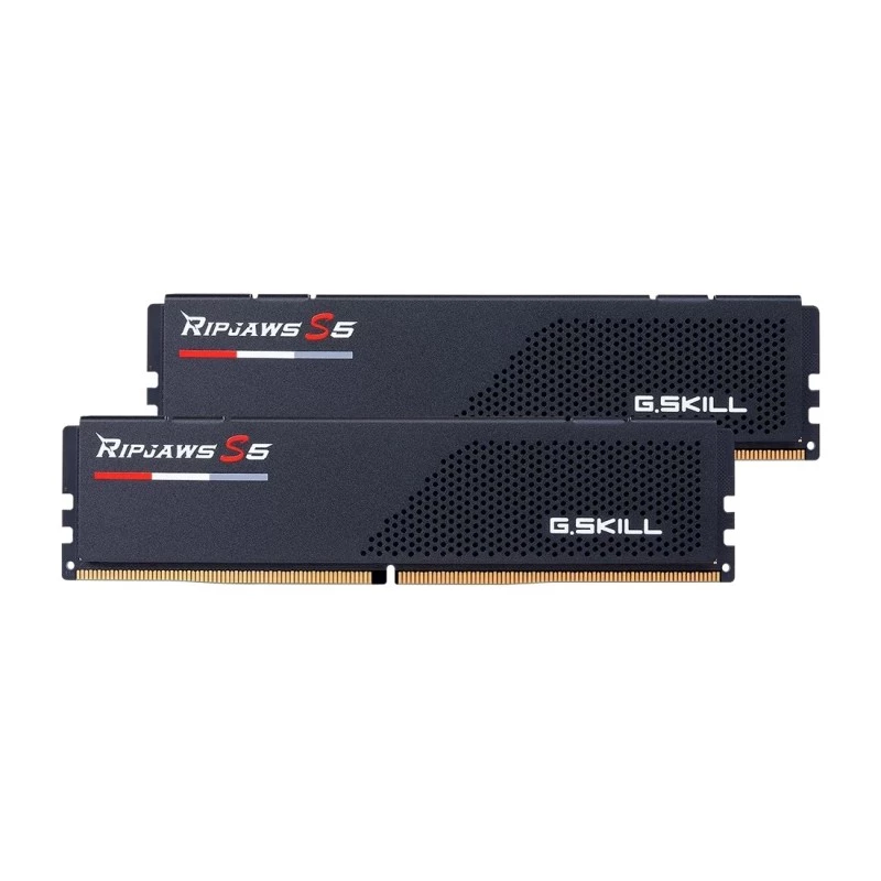 DIMM 32 GB DDR5-6400 (2x 16 GB) Dual-Kit, Memória RAM preta, F5-6400J3239G16GX2-RS5K, Ripjaws S5, INTEL XMP