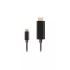 Cabo adaptador de vídeo LANBERG CA-CMHD-10CU-0030-BK, USB Type-C para HDMI 2.0, 3 m, 18 Gbit/s, 4K