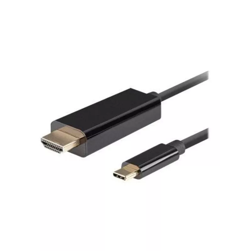 Adaptador de cabo de vídeo Lanberg CA-CMHD-10CU-0018-BK 1,8 m USB Type-C para HDMI