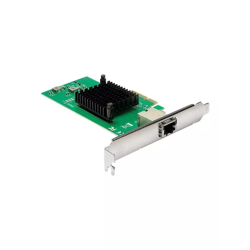 Placa de interface Inter-Tech ST-7267 PCIe RJ-45 10 Gbit/s verde prateado