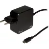 Carregador Inter-Tech PD-2045 Universal preto AC para interiores 20V USB-C