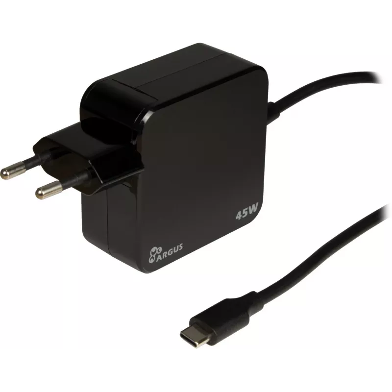 Carregador Inter-Tech PD-2045 Universal preto AC para interiores 20V USB-C