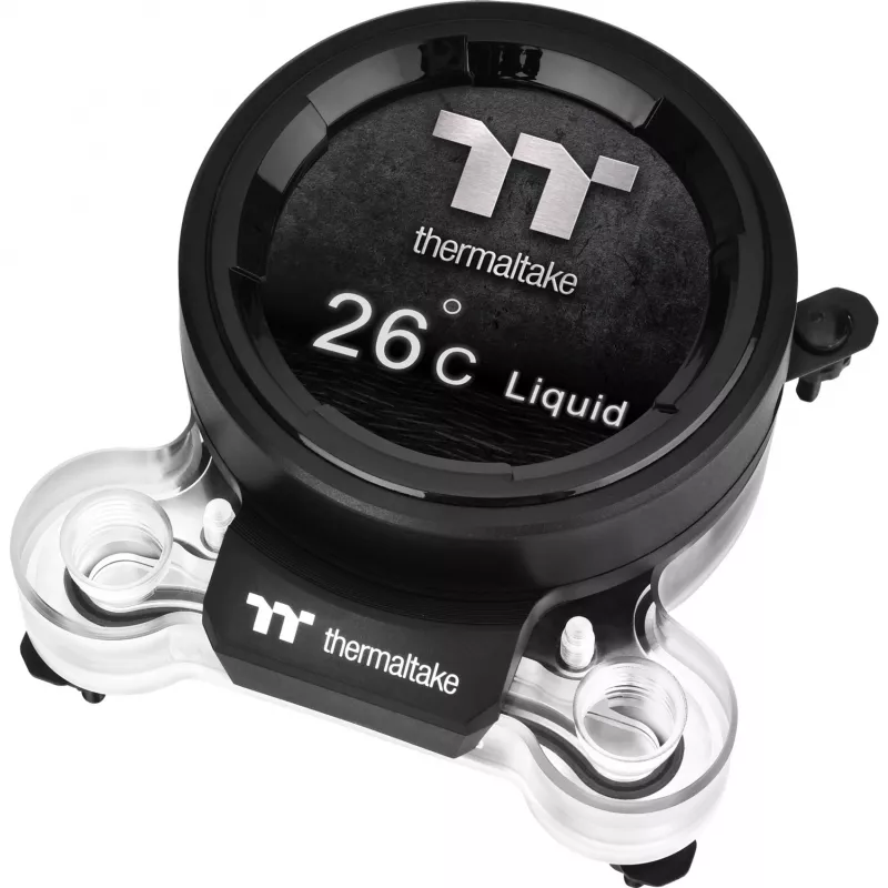 Refrigeração líquida Pacific MX2 Ultra Bloco de água para CPU, cobre, sensor de temperatura com LCD de 2,1 polegadas