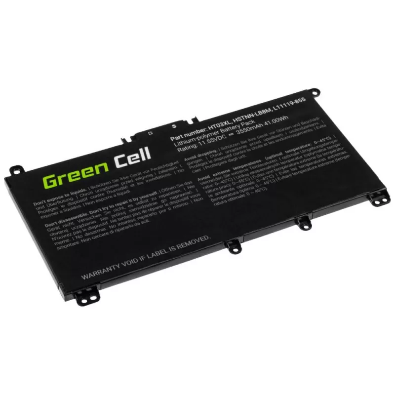 Bateria de portátil Green Cell GC-HP163 HT03XL 11,4 V 3400 mAh HP Mobilid