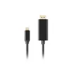 Adaptador USB-C para DisplayPort Lanberg CA-CMDP-10CU-0018-BK Preto 1,8 m