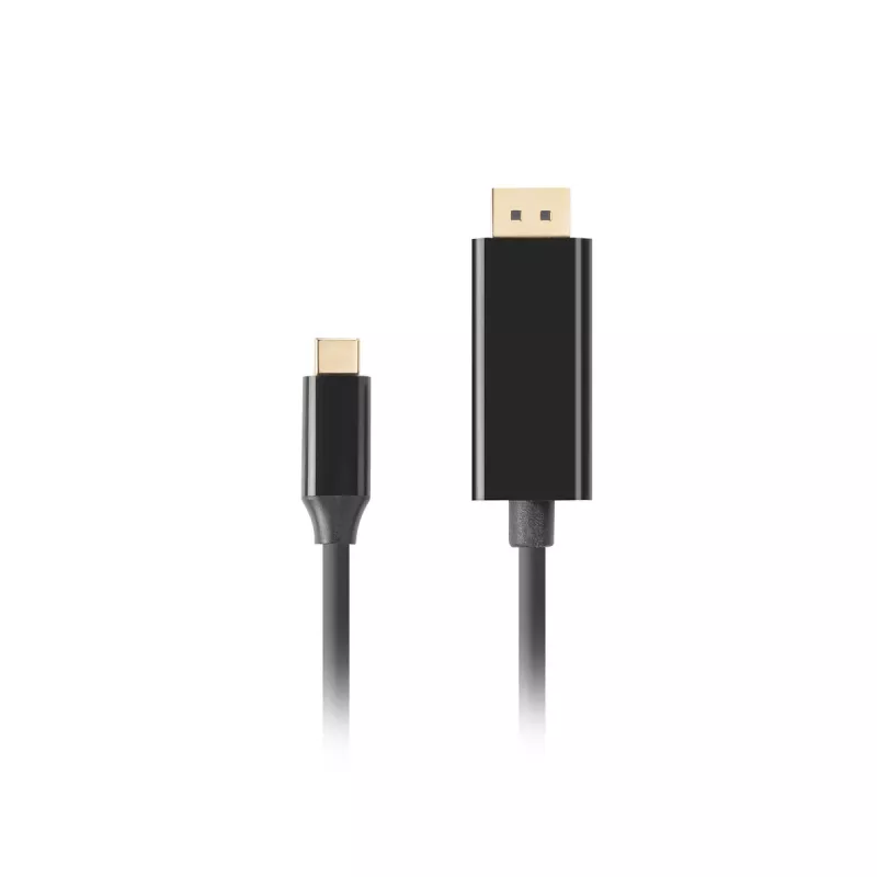 Adaptador USB-C para DisplayPort Lanberg CA-CMDP-10CU-0018-BK Preto 1,8 m