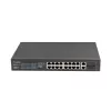 Lanberg RSFE-16P-2C-150 switch PoE+ não gerido, 16x 10/100 PoE+, 2x combo Gigabit, 150 W, rack 1U