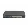 Lanberg RSFE-16P-2C-250 switch PoE+ não gerido, 16x 10/100 PoE+, 2x combo Gigabit, 250 W, rack 1U