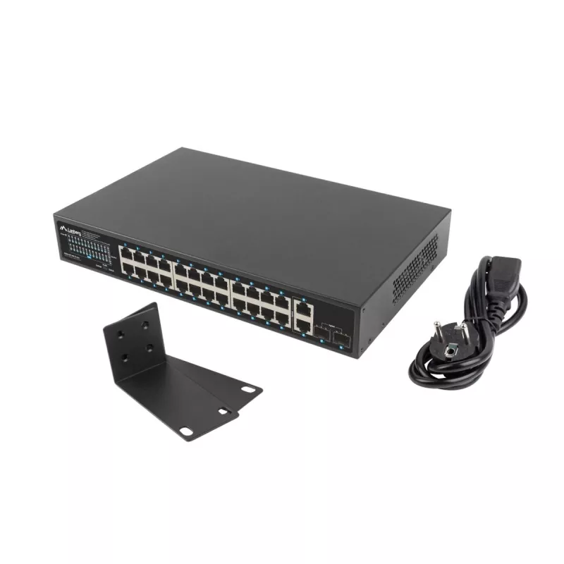 Switch não gerido Lanberg RSGE-24P-2GE-2S-250 24 portas montagem em rack