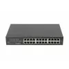 Switch não gerido LANBERG RSGE-24 — 24× Gigabit Ethernet 1U, montagem em rack, preto