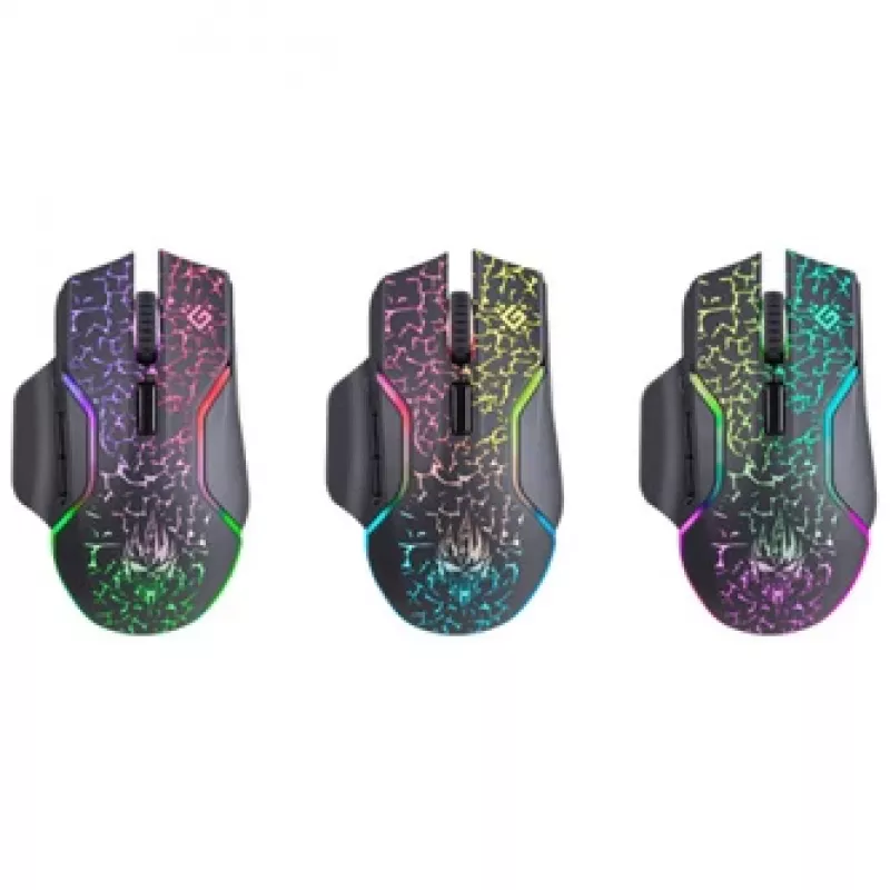 Rato Defender Oneshot GM-067 Gaming destro RF sem fios + USB Type