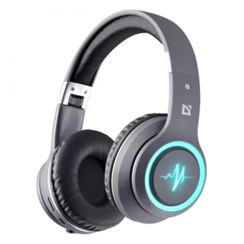 Headset DEFENDER FREEMOTION B571 LED sem fios binaural, drivers 4 cm, bateria 6–8 h, construção fechada, 20–20000 Hz